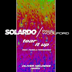 cover art for Oliver Heldens remix of Solardo Tear it up