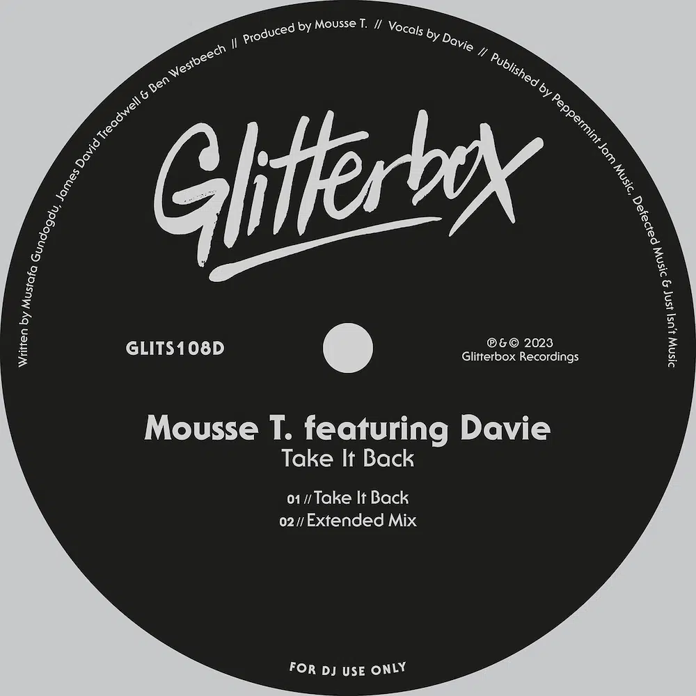 Mousse T. featuring Davie “Take It Back”