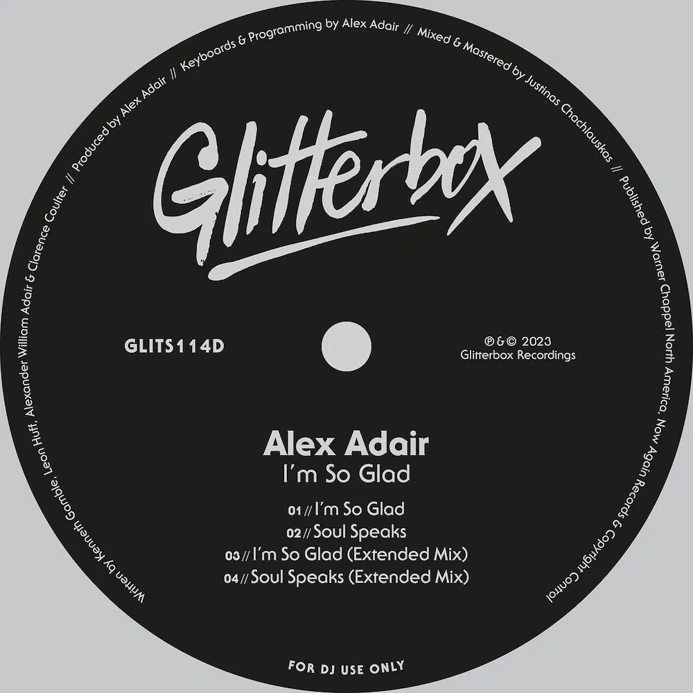 Alex Adair “Im So Glad”