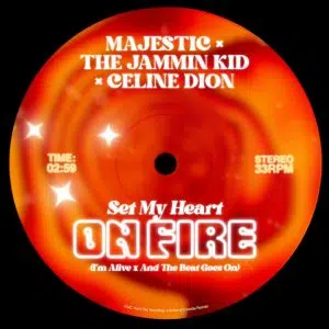 Majestic, The Jammin Kid, Celine Dion "Set My Heart On Fire" Cover art dance music electronic music